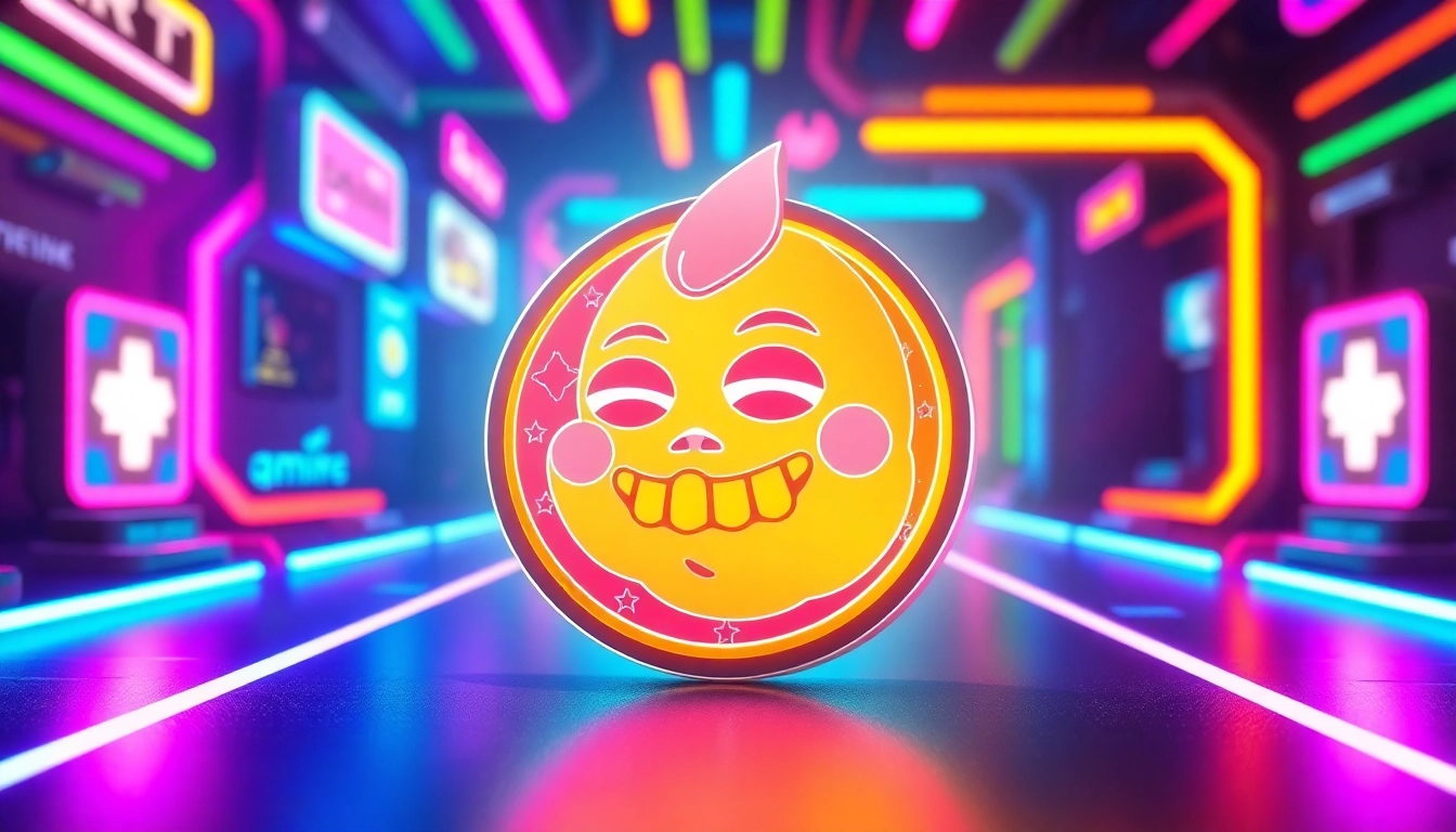 Pepe Meme Coin with gaming and meme elements, highlighting crypto utility and community engagement